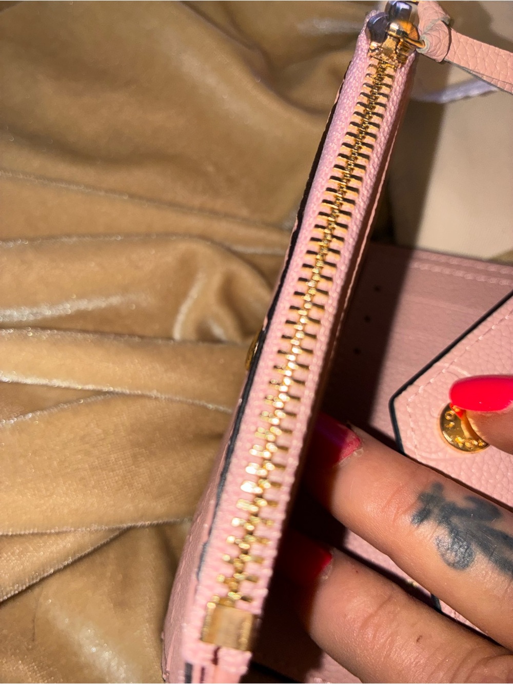 Louis Vuitton Pink Embossed Monogram Compact Wallet - Picture 6 of 8